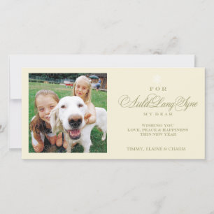 For Auld Lang Syne New Year Photo Card