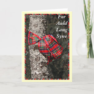 For Auld Lang Syne Scottish Happy New Year Card