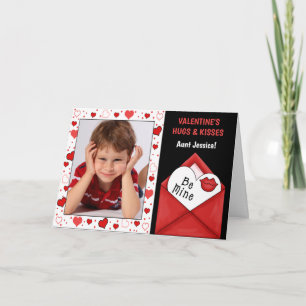 for Aunt on Valentine's Day from Niece Nephew Holiday Card