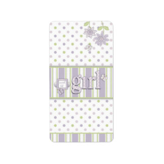 For Baby Girl Mini Hershey Bar Label LG