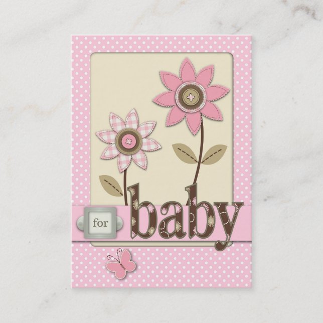 For Baby Girl Reminder Card (Front)