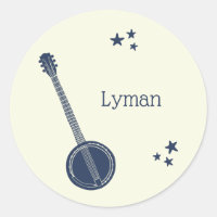 For Banjo Players Navy Blue Personalized