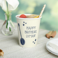 For Banjo Players Navy Blue Personalized Party