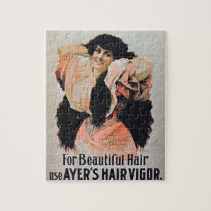 'For Beautiful Hair Use Ayer's Hair Vigour' Jigsaw Puzzle