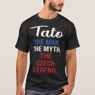 For Best Father From Czech Son Daughter Czech Repu T-Shirt