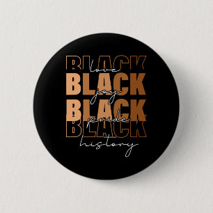 For Black Women Black History Month Retro 2 Inch Round Button