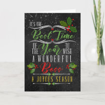 for Boss Best Time of Year Christmas Chalk