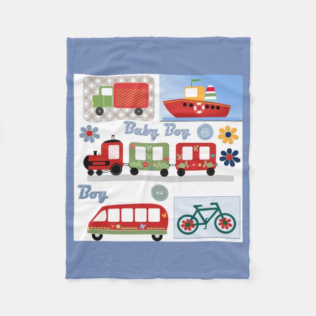 For boy fleece blanket (Front)