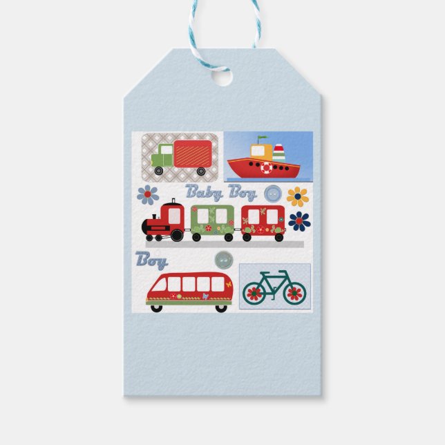 For boy gift tags (Front)