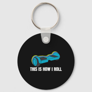 For Boys Funny Birthday Gift Hover Board Keychain