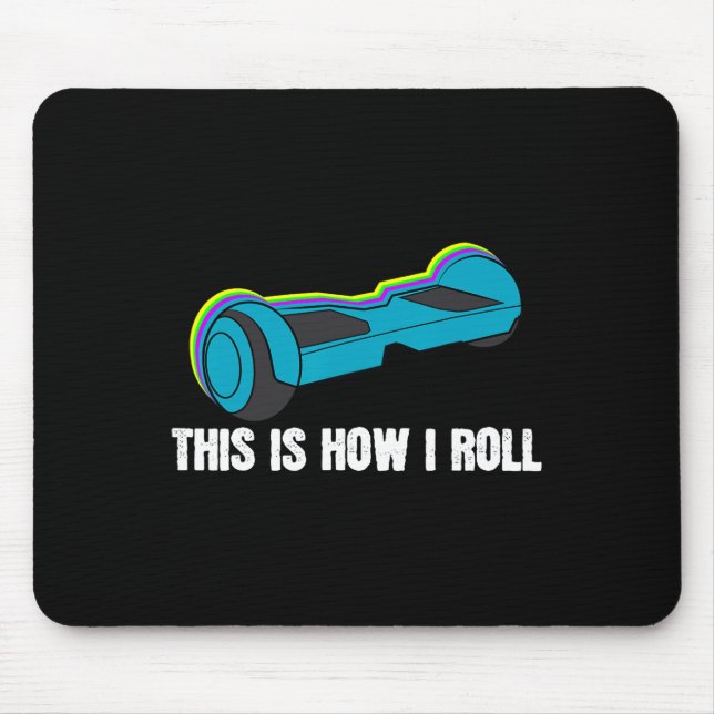 For Boys Funny Birthday Gift Hover Board  Mouse Pad (Front)