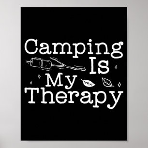 For campers_ camping is my therapy rv camp men poster