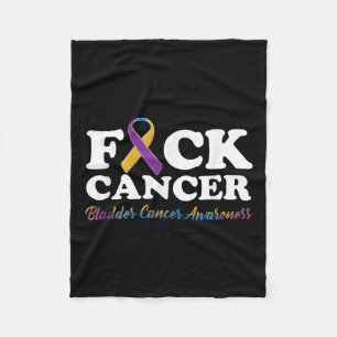 For Cancer Shirt Bladder Cancer Awareness Gifts Fleece Blanket