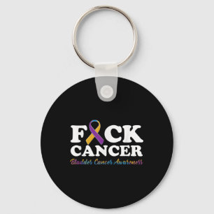 For Cancer Shirt Bladder Cancer Awareness Gifts Keychain
