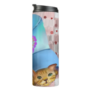 for cat lovers thermal tumbler
