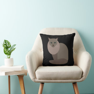 For Cat Lovers Throw Pillow