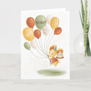 For Children Cute Party Mouse Birthday Card