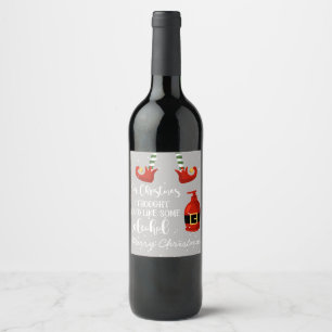 for christmas I thought you'd like some Alcohol Po Wine Label