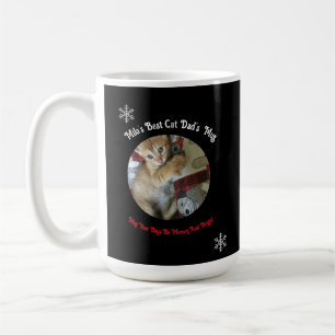 For Christmas, Meowy And Bright , Cat Photo ,  Coffee Mug