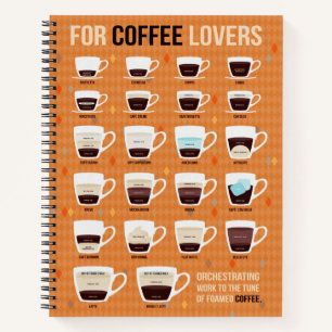 For Coffee Lovers Foamed Coffee Notebook