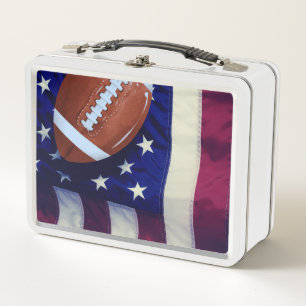For Country And Football Metal Lunch Box