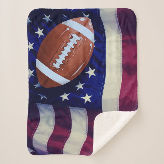 For Country And Football Sherpa Blanket (Front)