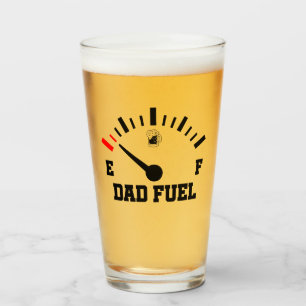 For Dad Fuel Father's Day Funny Beer Humour Glass