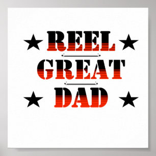 For Daddy Reel Great Dad Poster