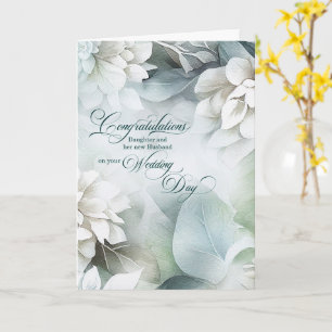 For Daughter and Husband Wedding Congratulations Card