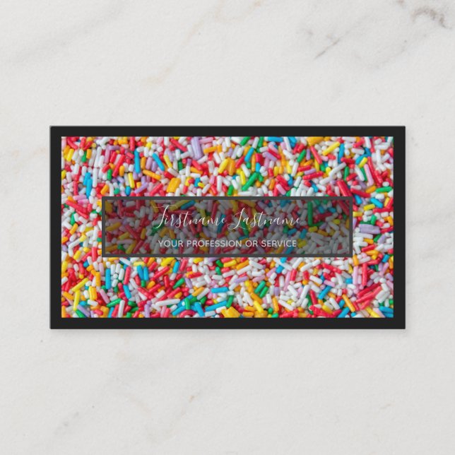 For delicious sweets bakery and pastry shop business card (Front)