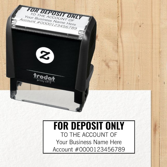 For Deposit Only Basic Business Office Bank Custom Self-inking Stamp (For Deposit Only Basic Business Office Bank Custom Self-inking Stamp)