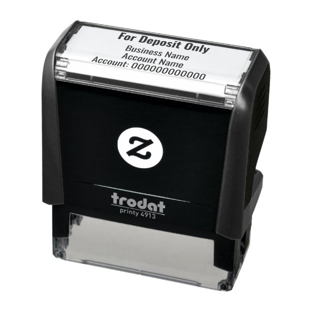 For Deposit Only Business Bank Account Name Number Self-inking Stamp (Product)