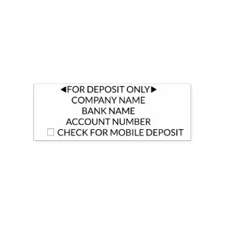 FOR DEPOSIT ONLY COMPANY STAMP