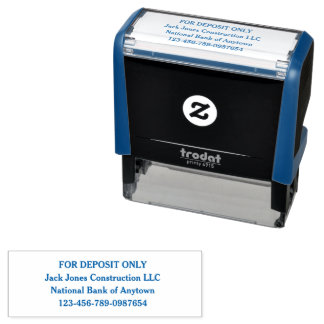 For Deposit Only Custom Accounting Self-inking Stamp