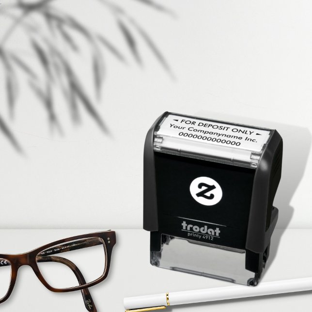 For Deposit Only Custom Business Bank Self-inking Stamp (Creator Uploaded)