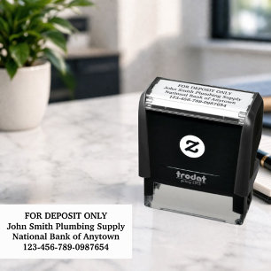 For Deposit Only Custom Self-inking Stamp