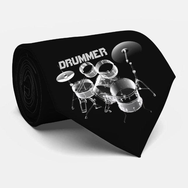 For Drummers | Personalized Gift Tie (Rolled)
