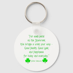 For each petal on the shamrock... keychain