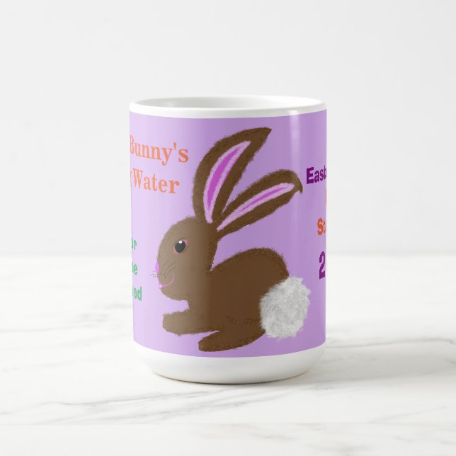 For Easter Bunny Water Mug Personalize Name (Center)