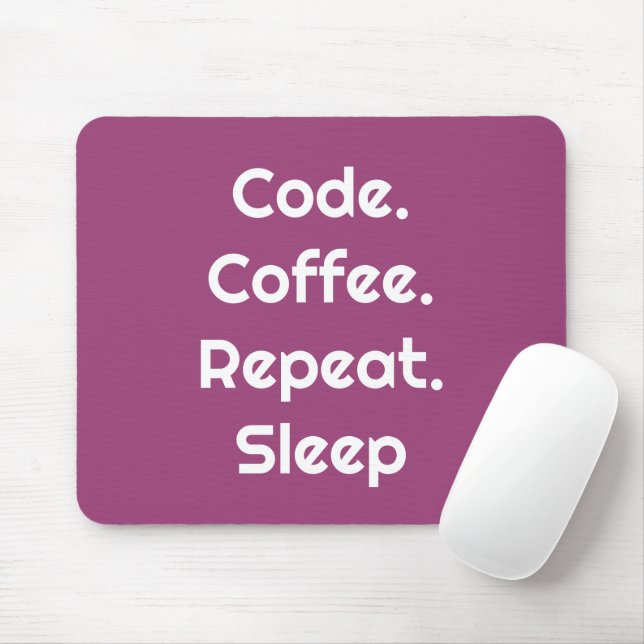For Engineers – Code. Coffee. Sleep Mouse Pad (With Mouse)
