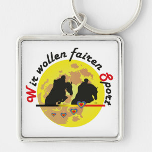 For equestrian sports lover key supporter keychain