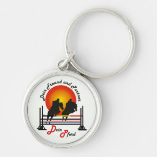 For equestrian sports lover key supporter keychain