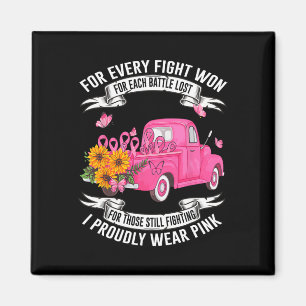 For Every Fight Won For Each Battle Lost Breast Ca Magnet