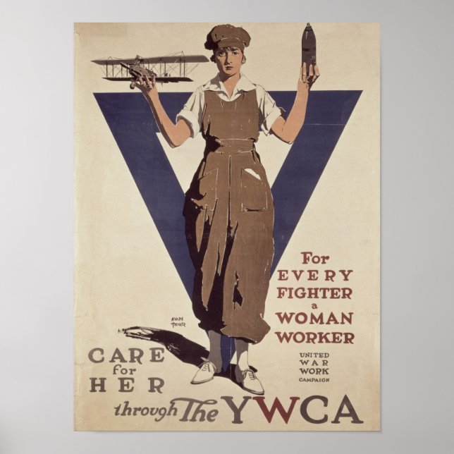 For Every Fighter a Woman Worker Poster (Front)