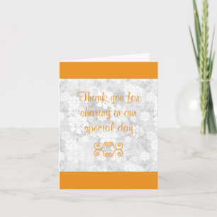 For Everything - Thank you card - Orange