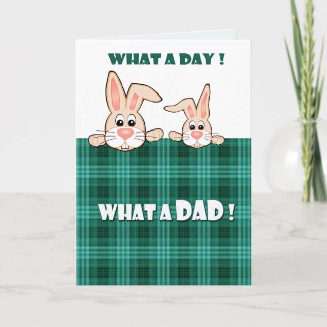For Father on Father's Day Greeting Cards (Front)