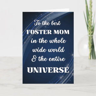For Foster Mom Mother's Day Stellar Theme Card