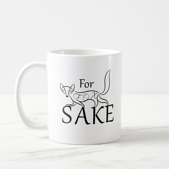 For Fox Sake Coffee Mug (Left)
