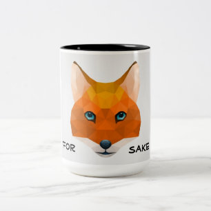 For fox sake Two-Tone coffee mug