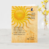 for Friend Sentimental Sun Rise Birthday Card (Yellow Flower)